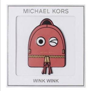 MK WINK WINK leather sticker. Cute